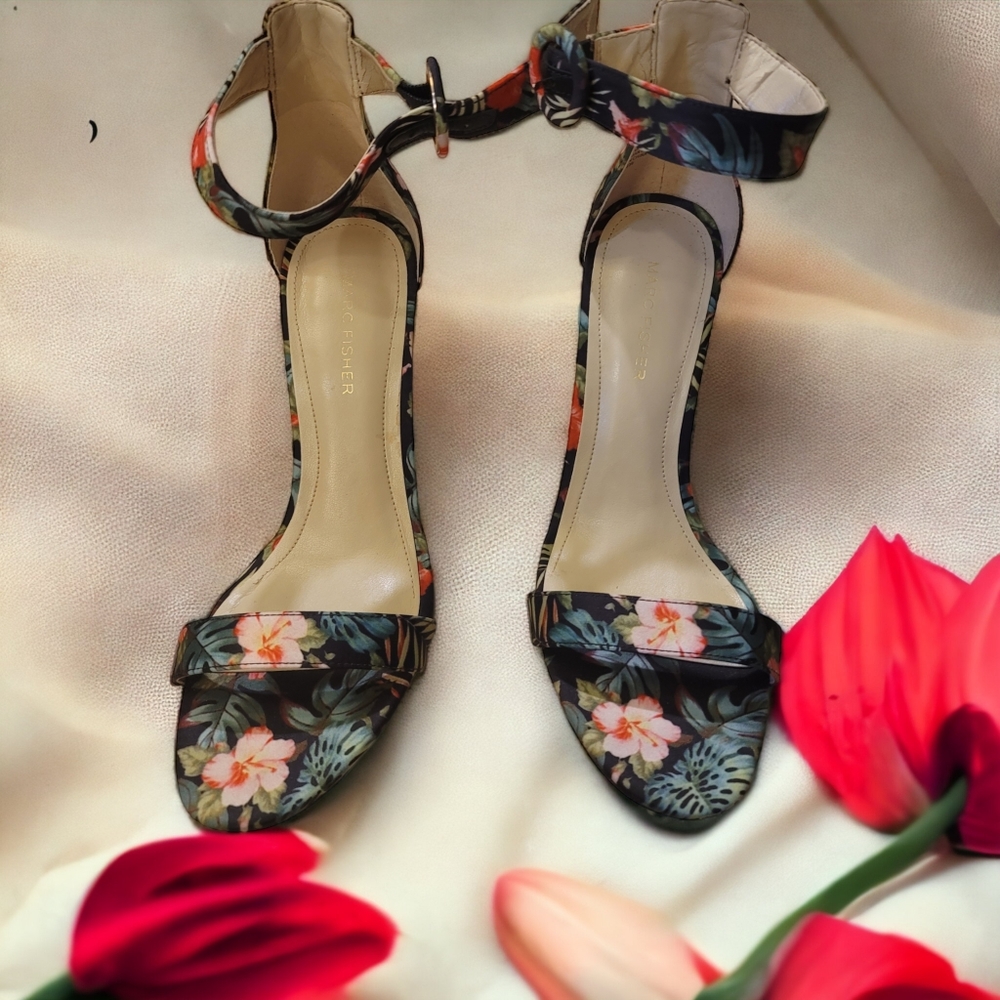 Marc Fisher Tropical Floral Heels